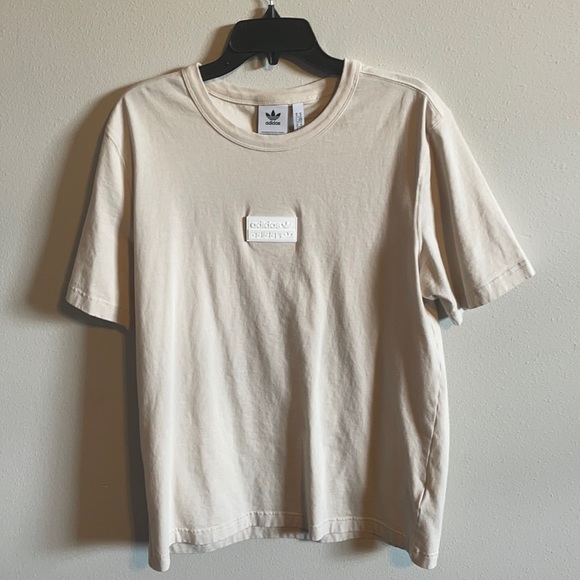 Men’s M Adidas Cream T-Shirt - Picture 1 of 3